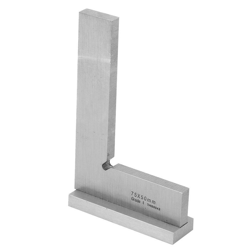 High Accuracy Carbon Steel Flat 90 Degree Right Angle Ruler with Seats Engineer Tool #3