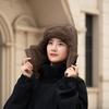 Keep Warm Warm Scarf Face Mask Solid Color Lei Feng Hat Portable 4-in-1 Winter Cycling Hat  Outdoor