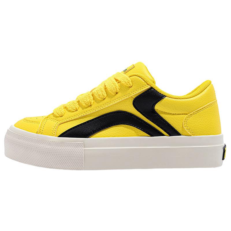 Yellow board shoes women's 2025 spring and autumn new original casual women's shoes versatile dopamine platform bread shoes