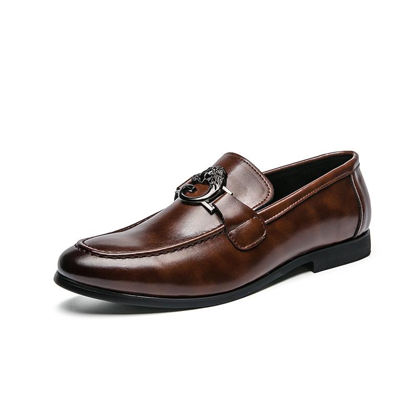 Street Fashion Pánské mokasíny Nazouváky Pravá kůže Hnědá Neformální Podnikání Šaty Boty Párty Svatba Pánská obuv