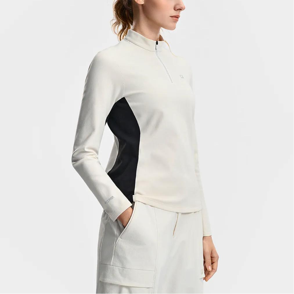 Fila Explore Optima Functional T-Shirt Simple Sports Training Outdoor Comfortable Breathable Slim Fit Versatile Long Sleeve Women Tops A11W617210FWT