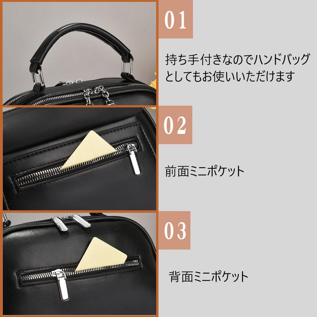 Welltude Women's Shoulder Bag, Handbag, Crossbody Bag, 2-Way, Freestanding, with Zipper (White)