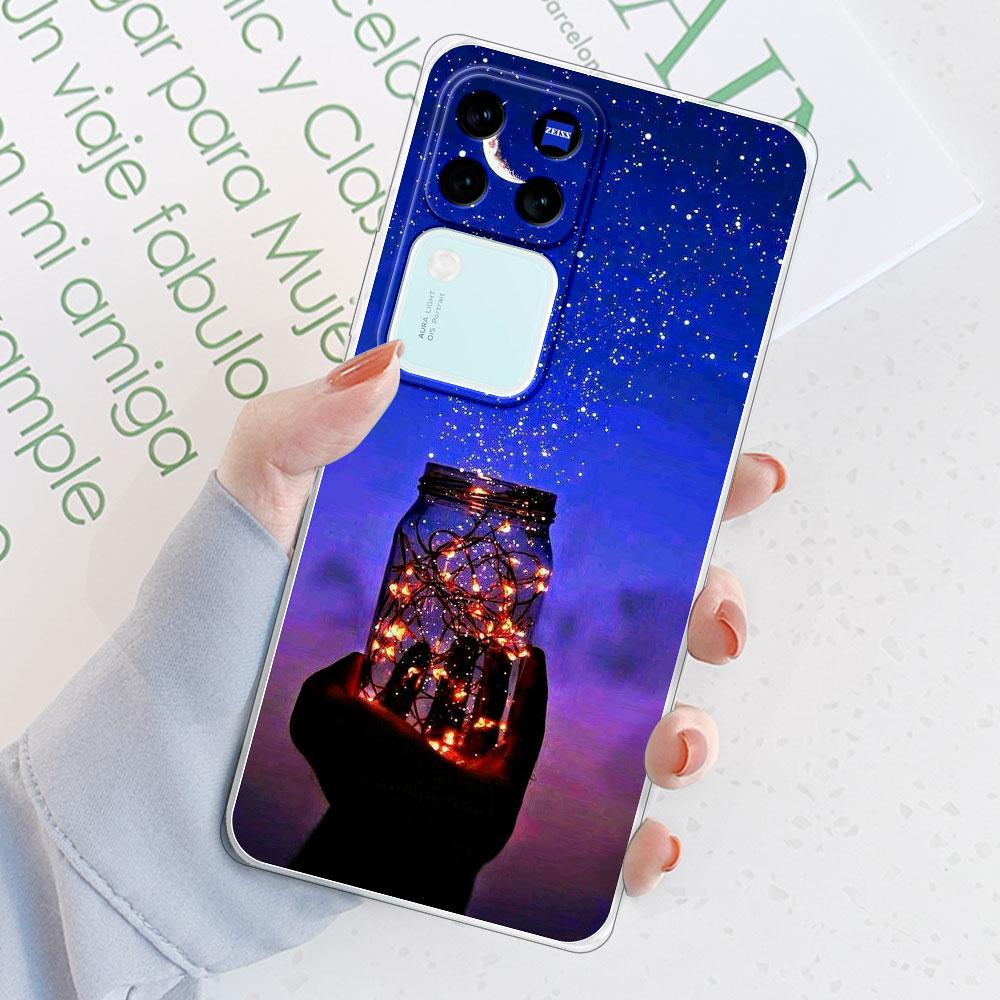 Für Vivo V30 Pro 5G Hülle Rückseite Für Vivo V29 Pro Funda Stoßfeste Klare Weiche Silikon Handyhülle für Vivo V30 V29E TPU Coque