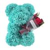 24cm Size Eternal Rose Bear Long Lasting Foam Flowers Rose Bear Flower Bouquet Artificial Rose Artificial Foam Flowers Bear