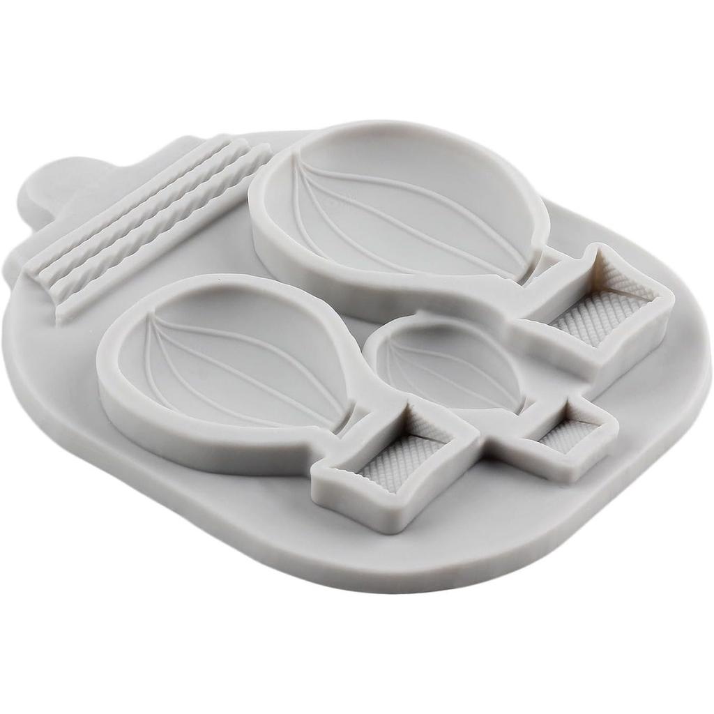 Hot Air Balloon Fondant Silicone Mould For Cake Decorating Cupcake Topper Polymer Clay Candy Chocolate Gum Paste Moulds