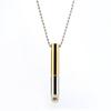 Meditation Breathing Stress-relieving Whistle Anxiety Stainless Steel Pendant Necklace