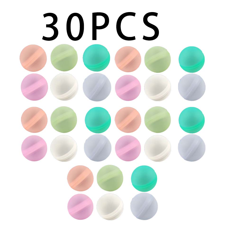 6-60Pcs Reusable Water Balloons Quick Fill Self Sealing Water Bomb For Summer Games Children'S Adult Outdoor Activities Toy Gift