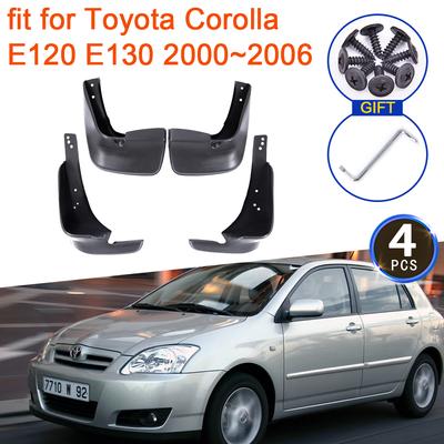 Mud Flaps for Toyota Corolla E120 E130 2000 2001 2002 2003 2004 2005 2006 Accessories Splash Guards Mudguards Fender Front