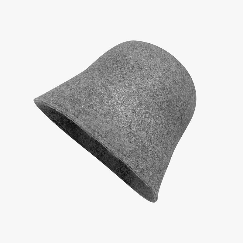 

Шерстяная панама для женщин на осень и зиму, двухсторонняя, двухцветная, корейская версия, универсальная шляпа рыбака, японская шляпа-ведро, модная шляпа One size