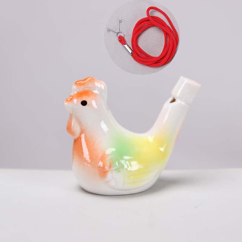 Keramisk Vattenfågel Ocarina Visselpipa - Barns Musikinstrument & Turist Hantverk