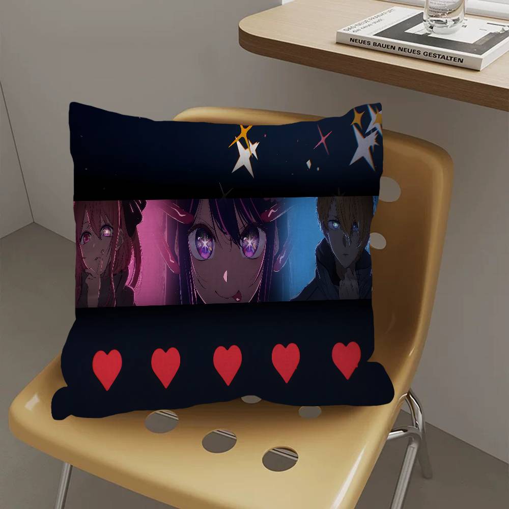 Anime O-Oshi N-No Ko Kissen Anime Kissen Sofa Bett Kopfkissenbezug Kissenbezug 45x45 cm Mode