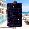 Pac game Adventure Beach Towel, Microfiber Beach Towel, Perfect For Pool, Beach, Travel, Home Decor Beach Party Fan gifts