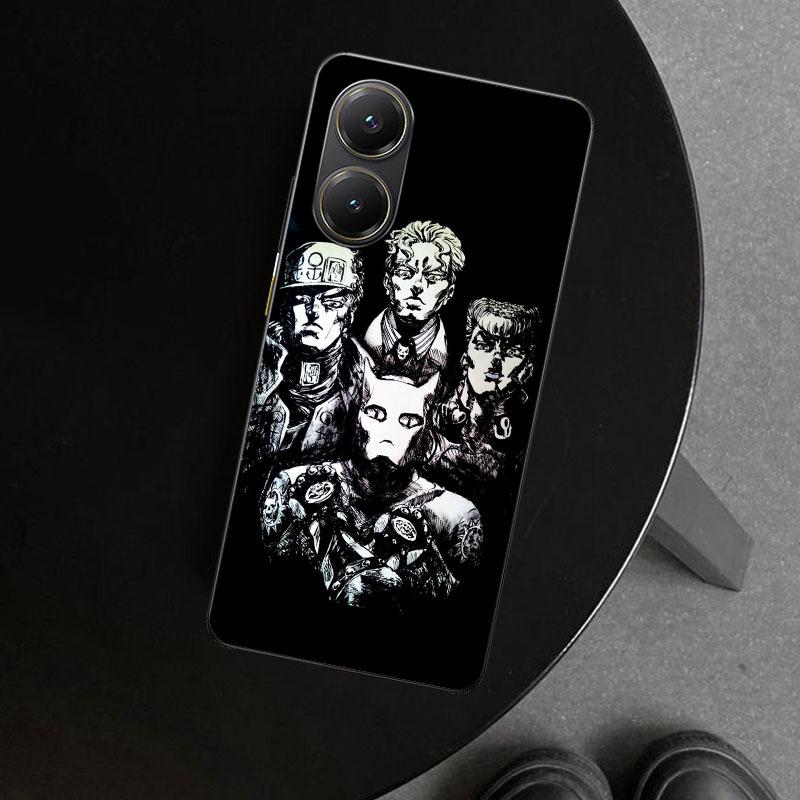 JoJo Kira Yoshikage Killer Queen Phone Case Cover for Xiaomi Poco X6 X5 X7 Pro F7 Ultra Redmi 15C 15 13C 13 12C 12 10C 10 10A 9C
