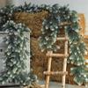 180cm Christmas Garland Wreath Rattan Artificial Vine Hanging Floral Garland Christmas Decor For Home Door Artificial Flowers