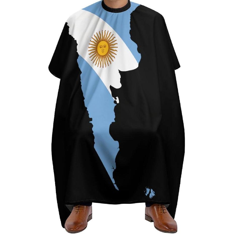 Argentina Map Flag Professional Hair Cutting Cape Apron Salon Haircut Barber Hairdressing with Snap Closure