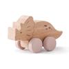 1PC Baby Wooden Toys Dinosaur Beech Wood Car Blocks Educational Montessori Toys Children Baby Teething Newborn Walnut Wooden Car
