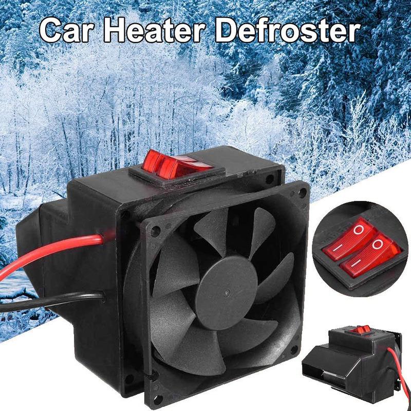 12V/ 24V 300W PTC Car Electric Heater Heating Fan Window Defroster Demister Portable Windscreen Warm Interior Heating Blower Fan