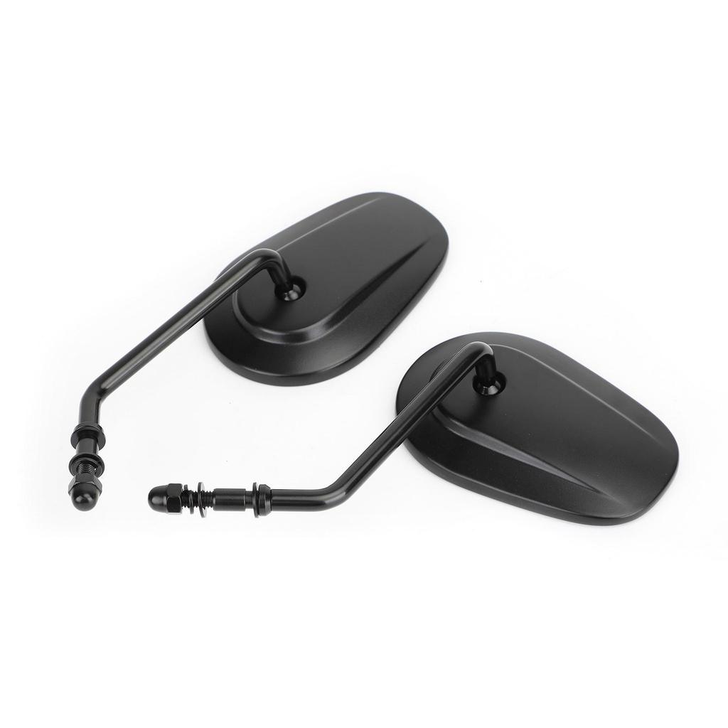Rear View Mirrors Pair Black For Harley Road Street Glide Softail XL883 1200