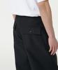 MUSINSA STANDARD Back Satin Wide Belted Fatigue Pants [Black]