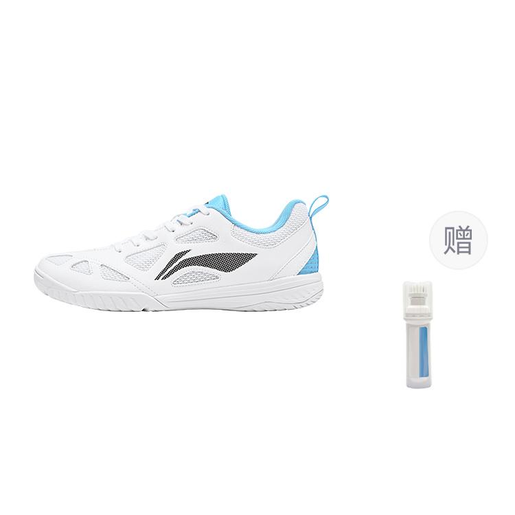Li Ning Breathable Support Lightweight Casual Scenario Low top Table Tennis Shoes Unisex White Blue APPU031-3