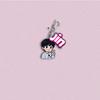 7pcs BTS Cartoon Character Keychains, Member Name Pendants, Celebrity Merchandise Charms