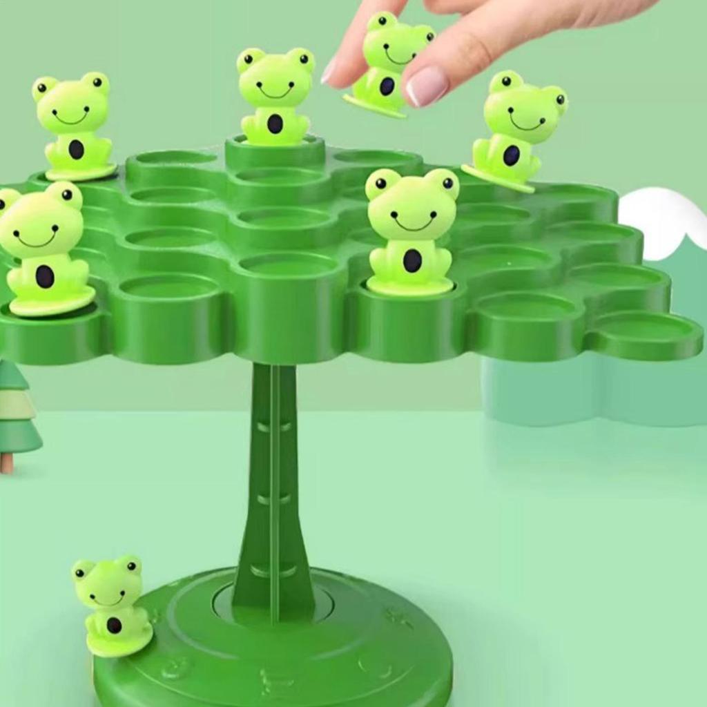 Funny Frog Balancing Game Educational Toys Animal Family Learning Board Games for Kids Girls Boys Adults Classroom Travel Home