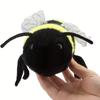 2 Sizes Cute Bee Plush Toy Honeybee Plush Toy Soft Furry Bee Stuffed Animal Decor  Holiday Gifts For Youngsters Insect Plushies