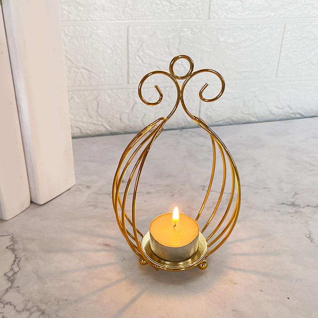 Iron Magnolia Holders for Table Decoration, Wedding, Birthday Party Candlestick for Celebration Table Decoration Home