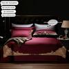 4/6pcs Duvet Cover 100% Egyptian Cotton Luxury Embroidery Housse De Couette for Bedroom Pure Cotton Bed Cover King