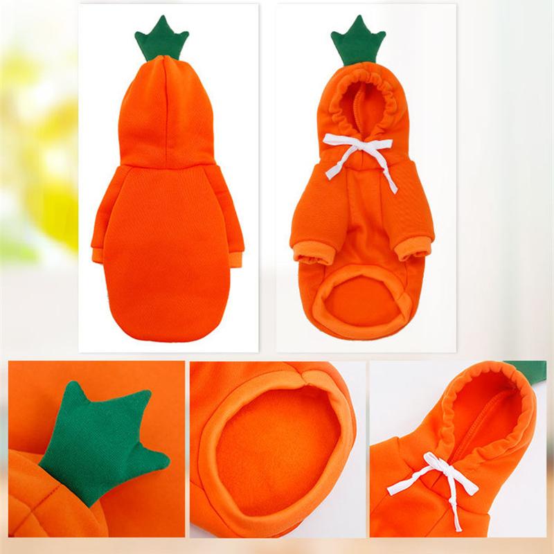 Cute Fruit Dog Clothes for Small Dogs Hoodies Warm Fleece Pet Clothing Puppy Cat Costume Coat for Chihuahua Jacket Suit