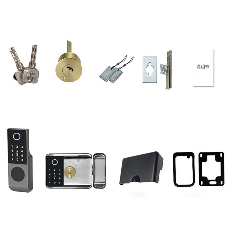 Double Side Fingerprint Lock Waterproof Tuya Wifi Bluetooth TTLock App IC Card Digital Code Keyless Electronic Smart Door Lock