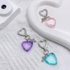 Unique Aesthetic Heart Keychain Eye Catching Keychain Key Charm Fashionable Accessory for Bag Purse Backpack