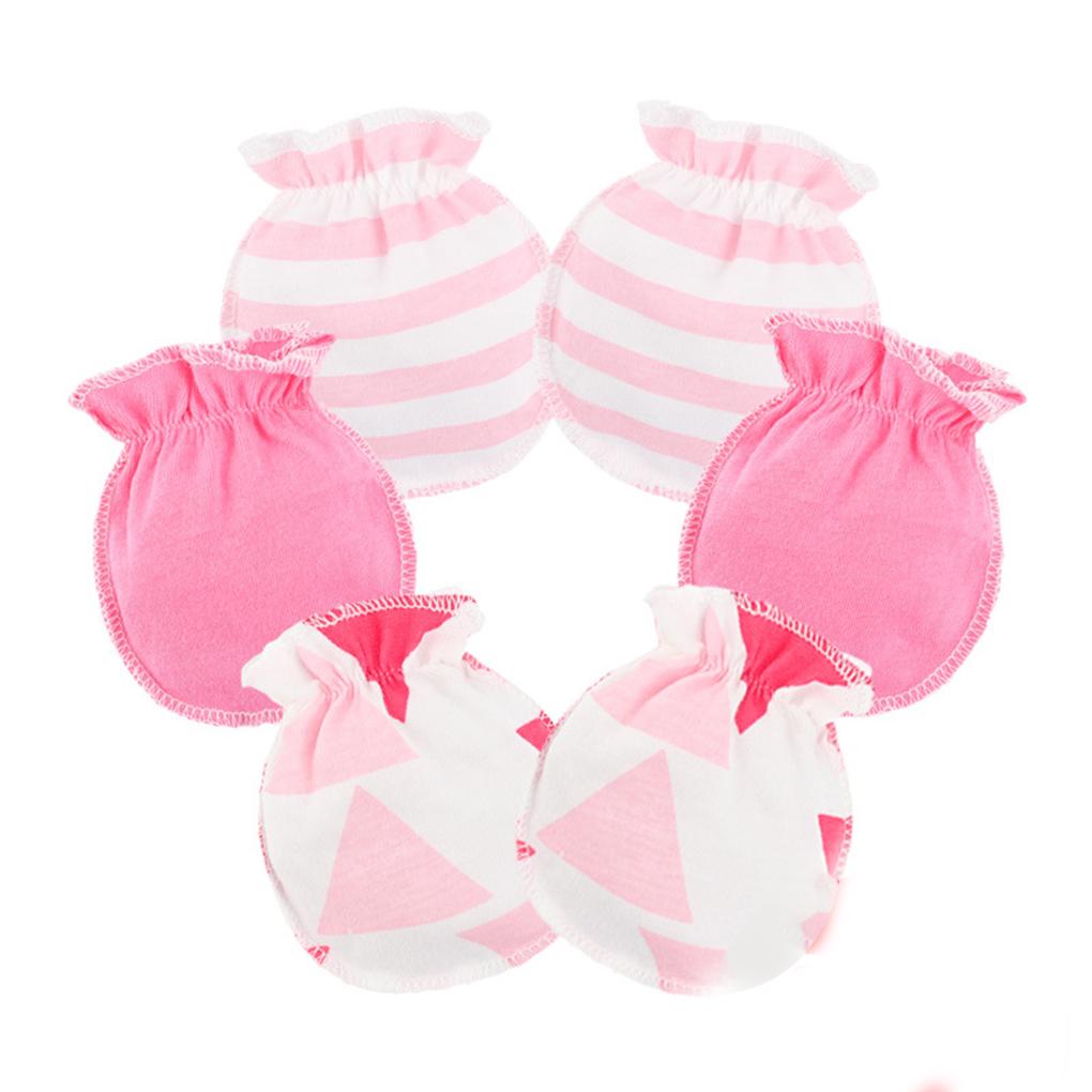 3 Pair Baby Gloves Anti Scratch Face Hand Guards Protection Soft Newborn Mittens