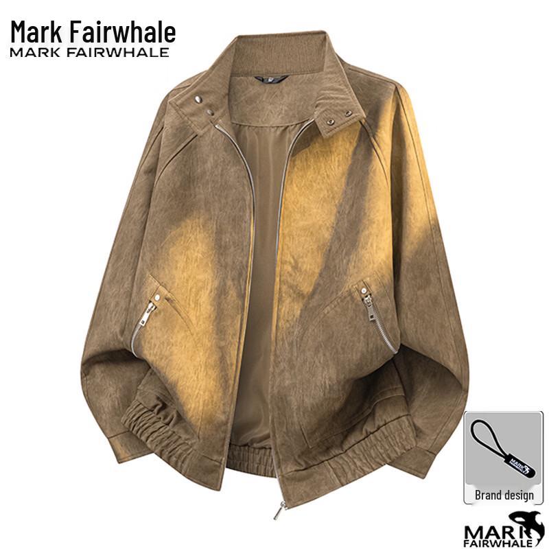 Mark Fairwhale Men's Casual Stand Collar Jacket