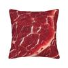 Funny Meat Pattern Beef Pillowcase Merch Printing Cushion Cover  Throw Pillow Cover Seat Decor Square Multi-Size