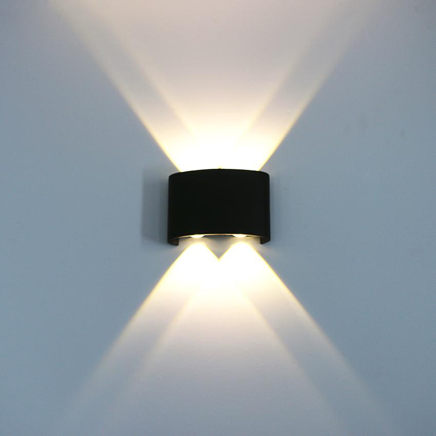 IP65 LED Wall Lamp Outdoor Waterproof Garden Lighting Aluminum AC86-265V Indoor Bedroom Living Room Stairs Wall Light  NR-184