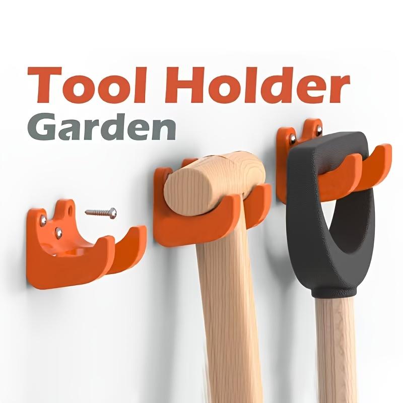 5pcs Garden Tool Hanger Rack 35mm Diameter Compatible with Long-Handled Tools Like Brooms Shovels Rakes Hoes Wall-Mounted Storage Hanger
