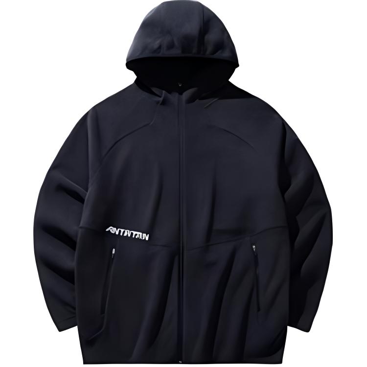

Anta Lettered Hooded Loose Jacket Men Jackets Basic-Black 952447701-3 XL