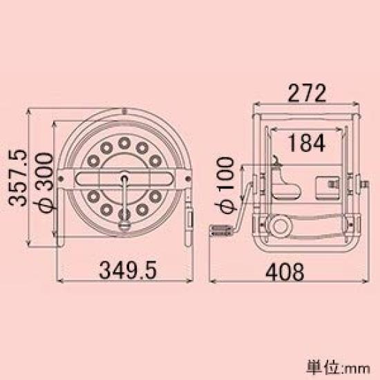 HATAYA Stainless Steel Hose Main Unit Popular For 20m Attachable Inner Diameter X Outer Diameter With Large Handle Reel, Only, Type, Reel, Hose 12
