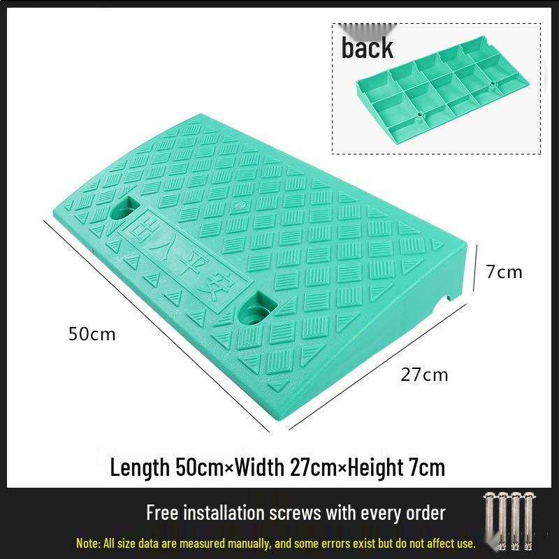 Car Ramp Sill Pad - Plastic Vehicle Curb Slope & Speed Bump