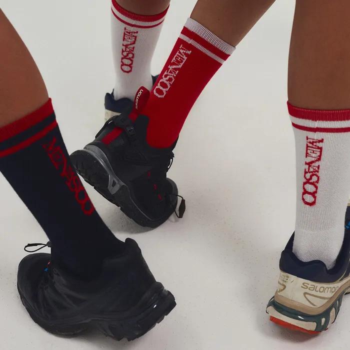 RUNNING CREW FLOGGER FIT SOCKS_LONG_RED