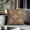 Viral IIindian Ethnic Patternied Cushion Cover Antidustmite Pillowcase Invisible Zipper Silky Short Plush Sofa Cushion Cover