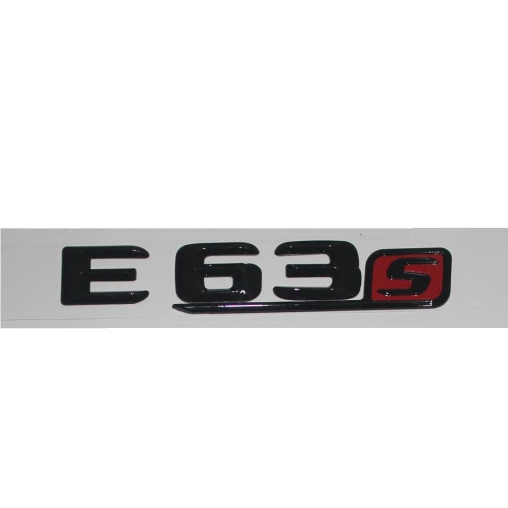 Brilliant Shiny Gloss Black Trunk Fender Letters Number Emblems Badges for Mercedes Benz C63 E63 CLS63 GLE63 GLS63 AMG S 4MATIC