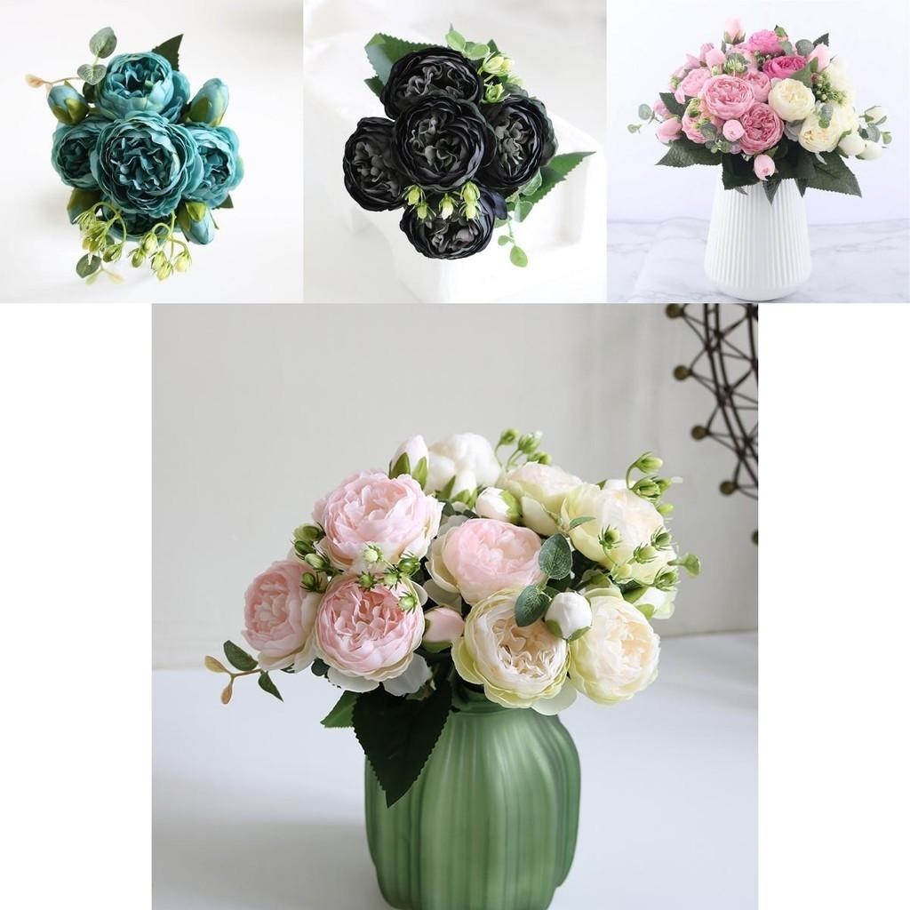Exquisite 30cm Rose Silk Peony Artificial Flowers Ideal For Elegant Wedding Decor