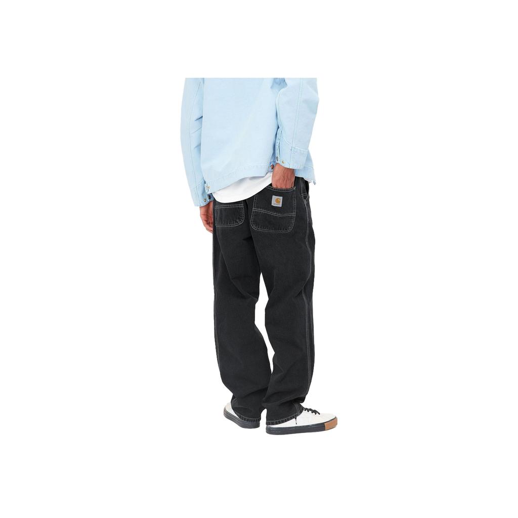 Carhartt WIP FW23 Denim Series Solid Straight Leg Jeans Men jeans Black I022947-89-60