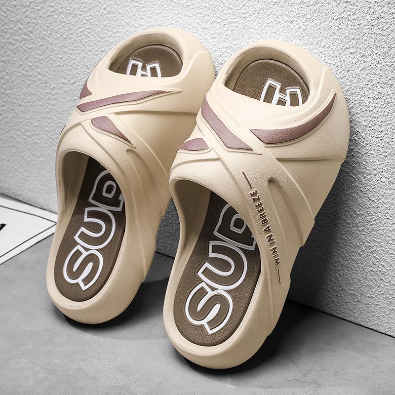 Men's Outdoor Slippers Wear EVA Material Beach Sandals In Summer Thick Sole Leisure Outdoor Sports Style Open Toe Slides