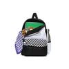 Vans Diy Checkerboard Polyester Backpack Unisex Backpack White VN0A4V3PWHT
