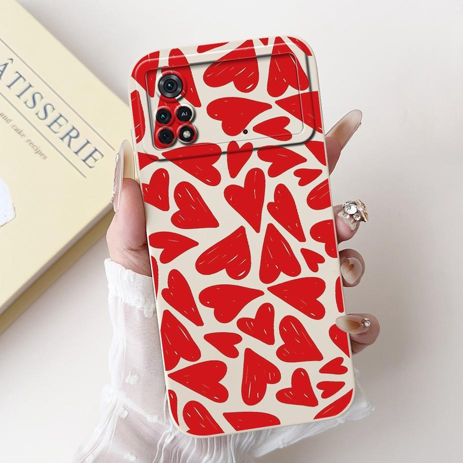 For Xiaomi Poco M4 Pro 4G Case Cute Rabbit Cartoon Cover Shockproof Phone Cases For Xiaomi Poco X4 Pro PocoM4 Pro 5G Soft Fundas