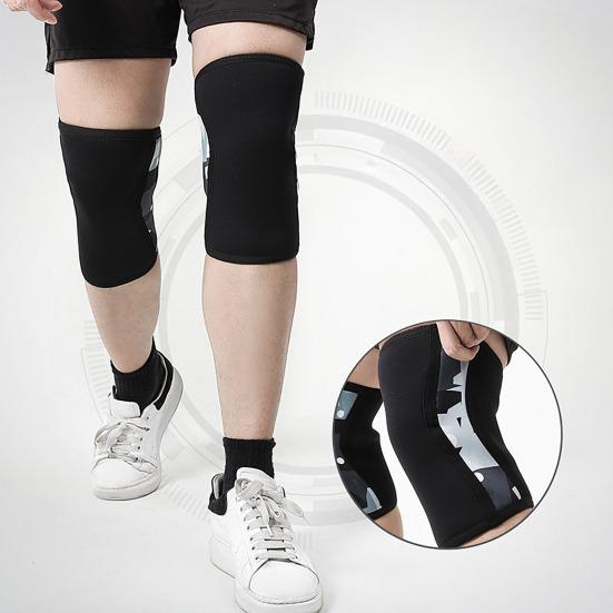 Sports Knee Compression Sleeve, Elastic Breathable Knee Support Brace, Men Women Knee Protector for Deep Crouch, Weightlifting, Basketball