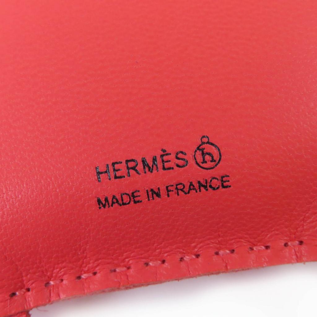 Excellent HERMES Bag charm Owl Red series leather Women Used